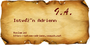 István Adrienn névjegykártya