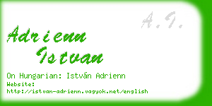 adrienn istvan business card