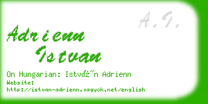 adrienn istvan business card